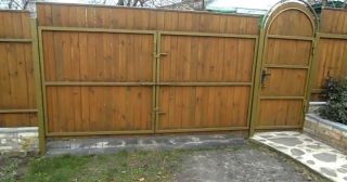Купить распашные ворота деревянные Прокопьевск, цена от 2777 руб.